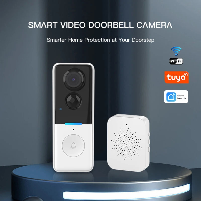 Wireless Smart Video Doorbell with Audio