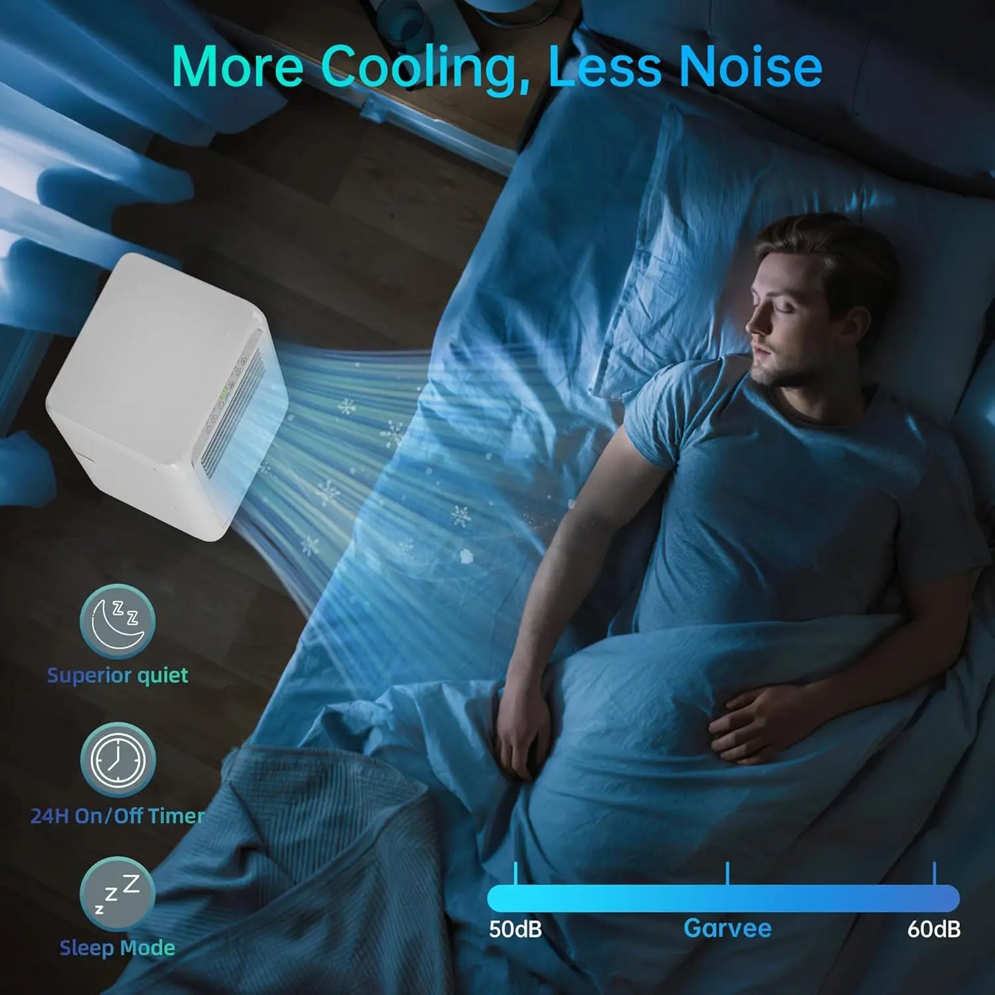 "8,000 BTU 3-in-1 Portable Air Conditioner