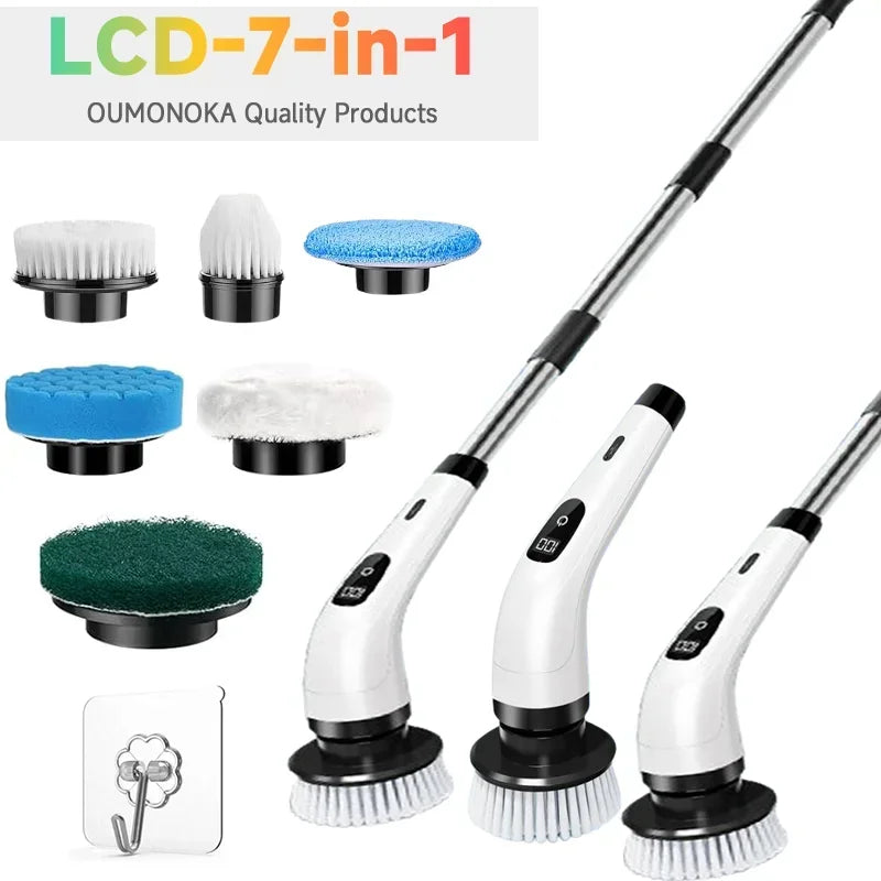 Cordless Electric Spin Scrubber Multipurpose Cleaning Brush