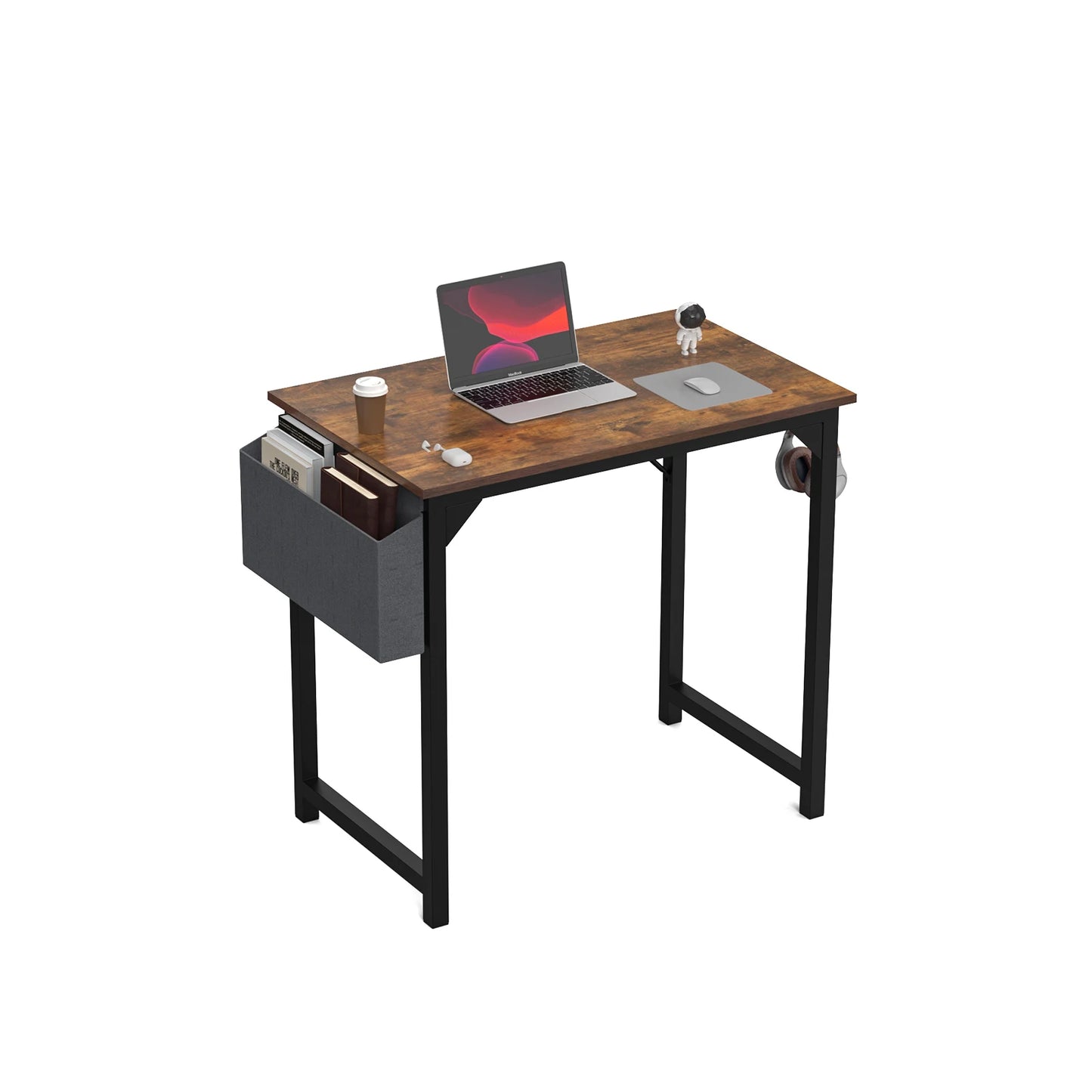 Modern Computer Desk with Headphone Hook