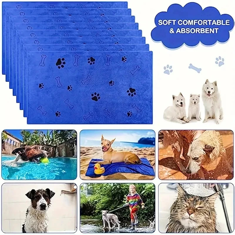 Quick Dry Microfiber Pet Bath Towels