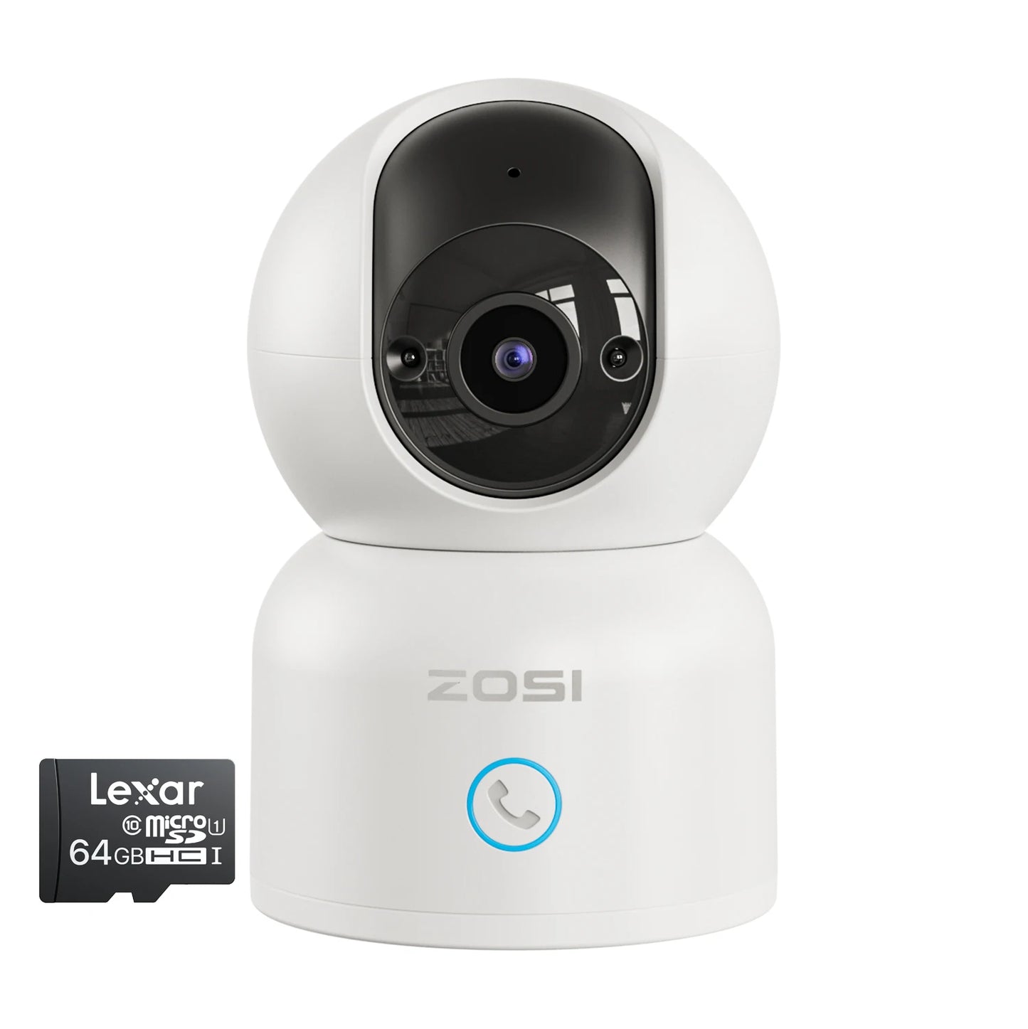ZOSI 2K Pan/Tilt Indoor Smart Camera