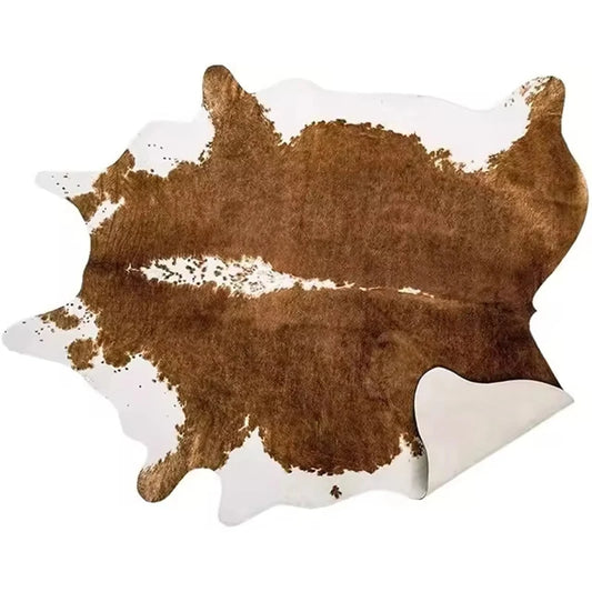 Faux Fur Cow Print Rug Bedroom Decor