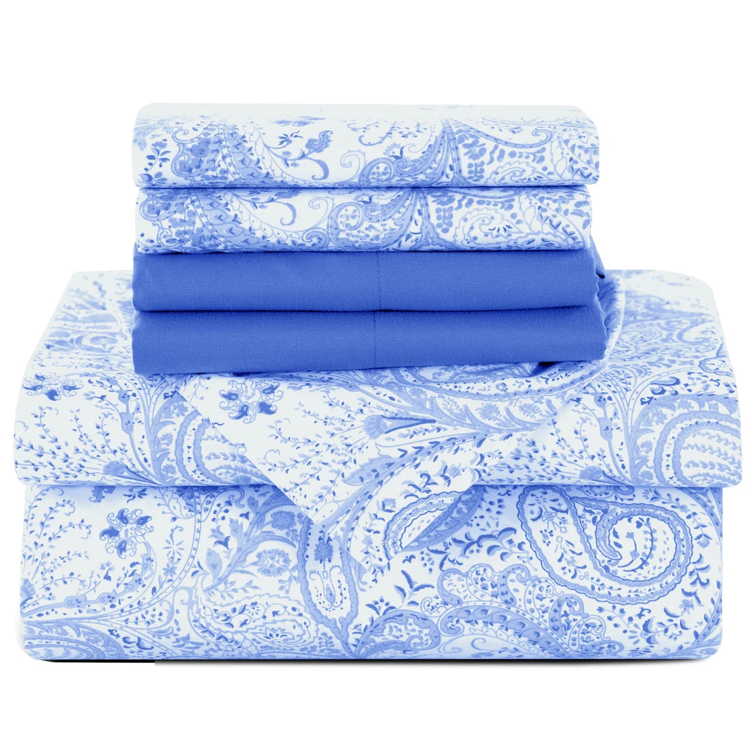 Lux Decor 6Pc Paisley Soft Microfiber Sheets