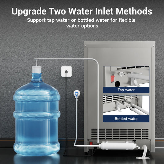 Stainless Steel Commercial Under-Counter Ice Maker