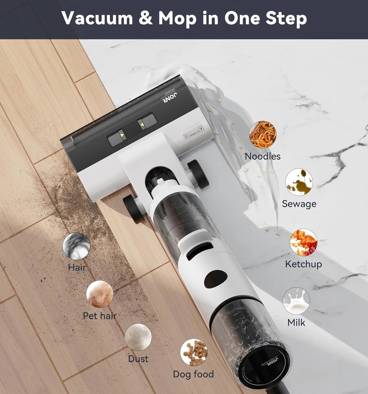 JONR ED12 Cordless Wet Dry Floor Cleaner