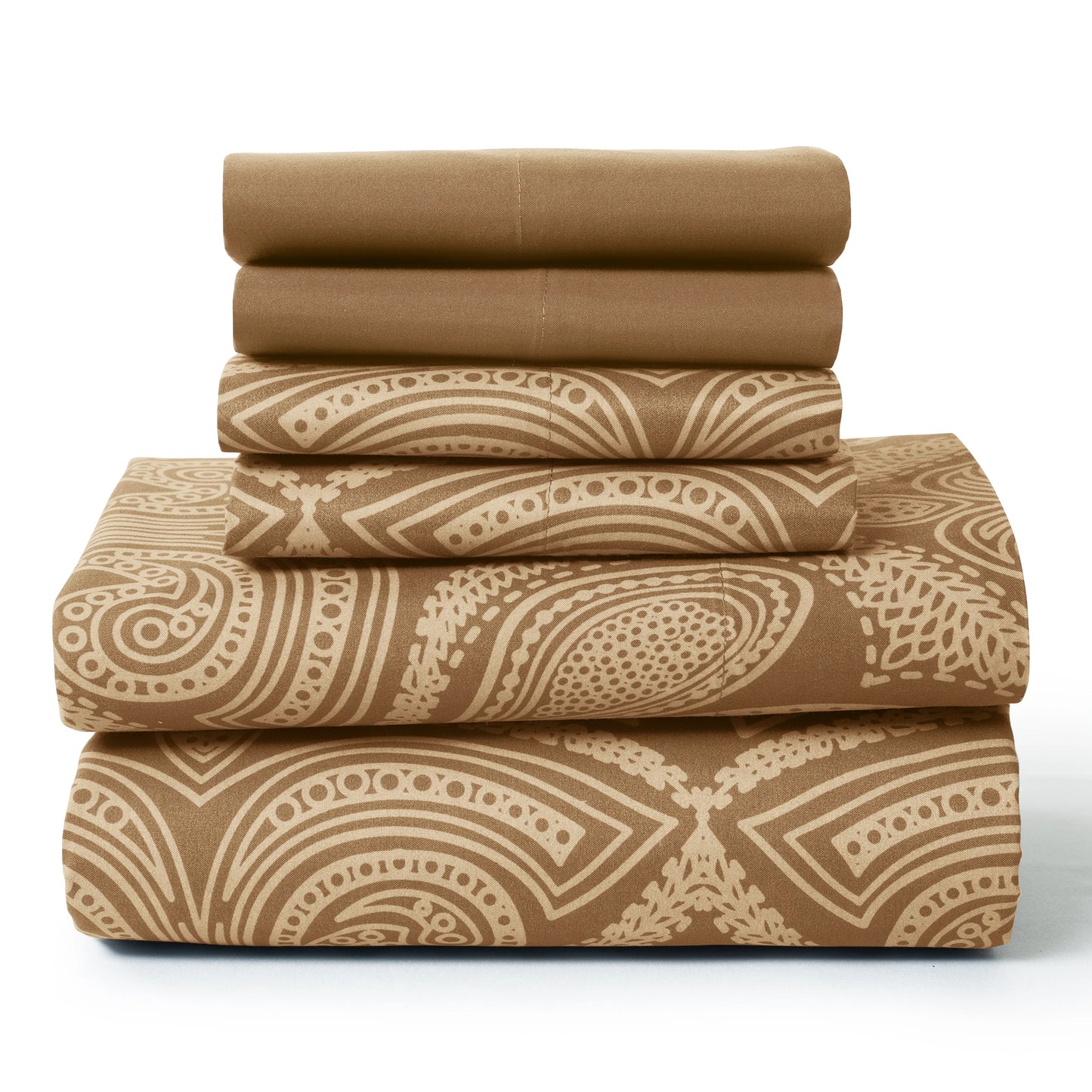 Lux Decor 6Pc Paisley Soft Microfiber Sheets