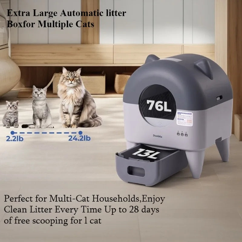 Automatic Large Cat Litter Box