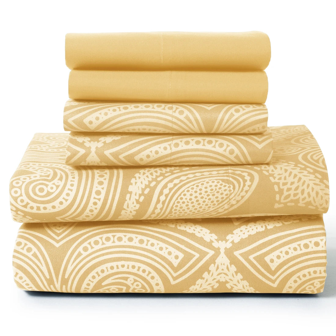 Lux Decor 6Pc Paisley Soft Microfiber Sheets