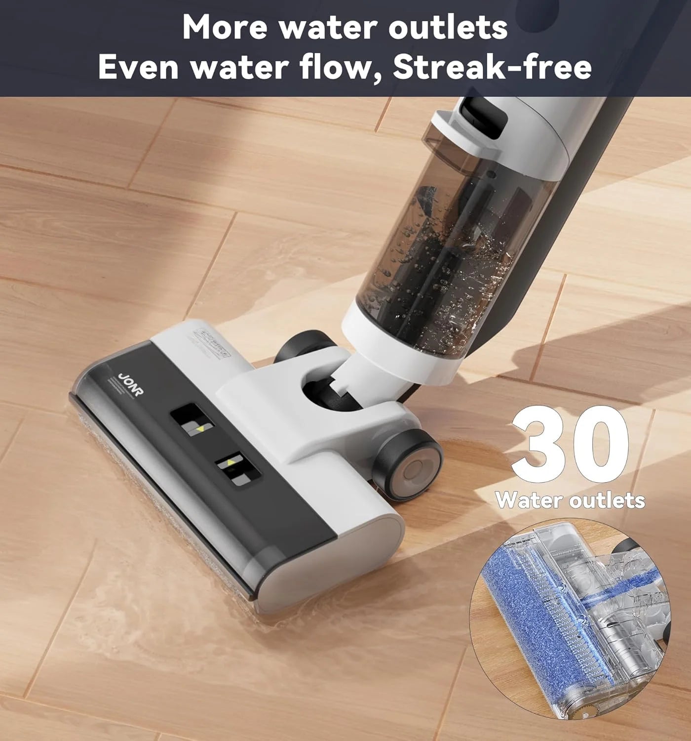 JONR ED12 Cordless Wet Dry Floor Cleaner