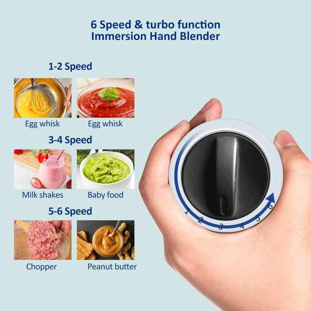 BioloMix 1200W 5-in-1 Immersion Hand Stick Blender Set