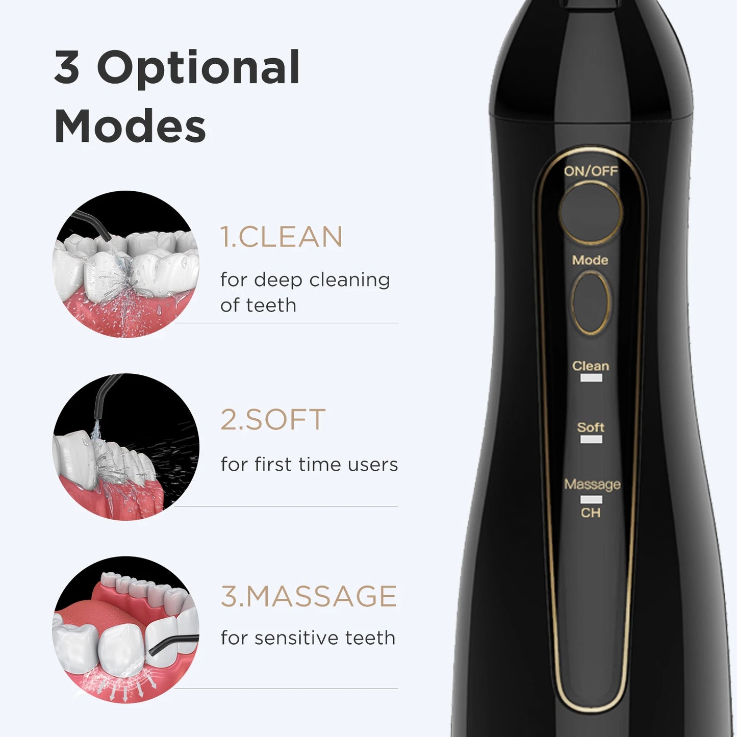 Fairywill Portable Rechargeable Water Flosser 300ML