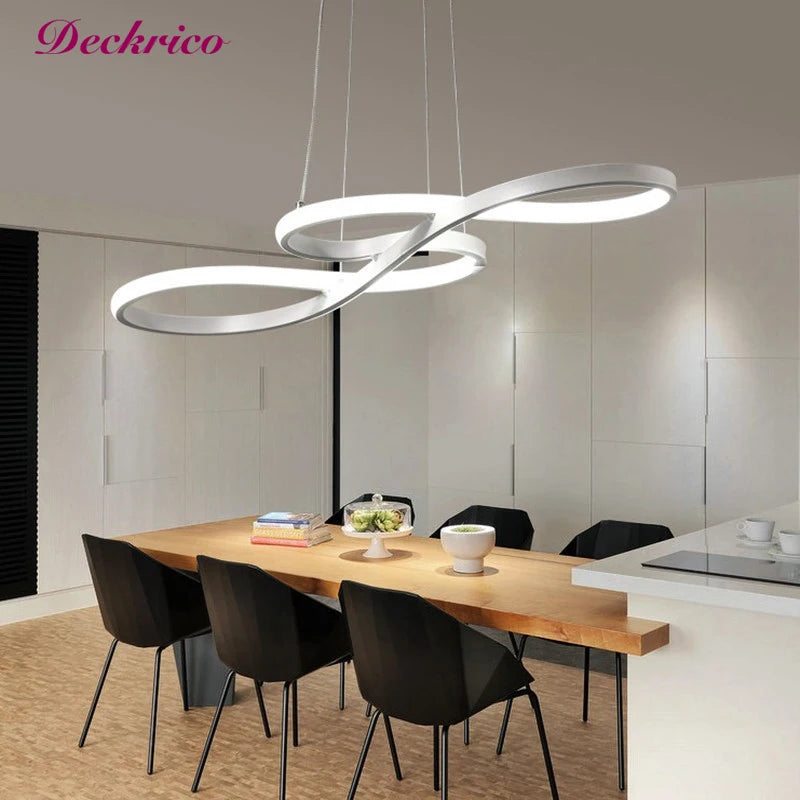 Modern LED Pendant Light with Remote Dimming