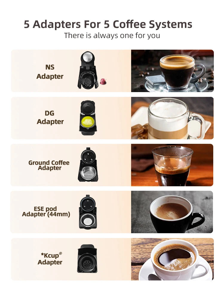 HiBREW 5-in-1 Multi Capsule Coffee Machine