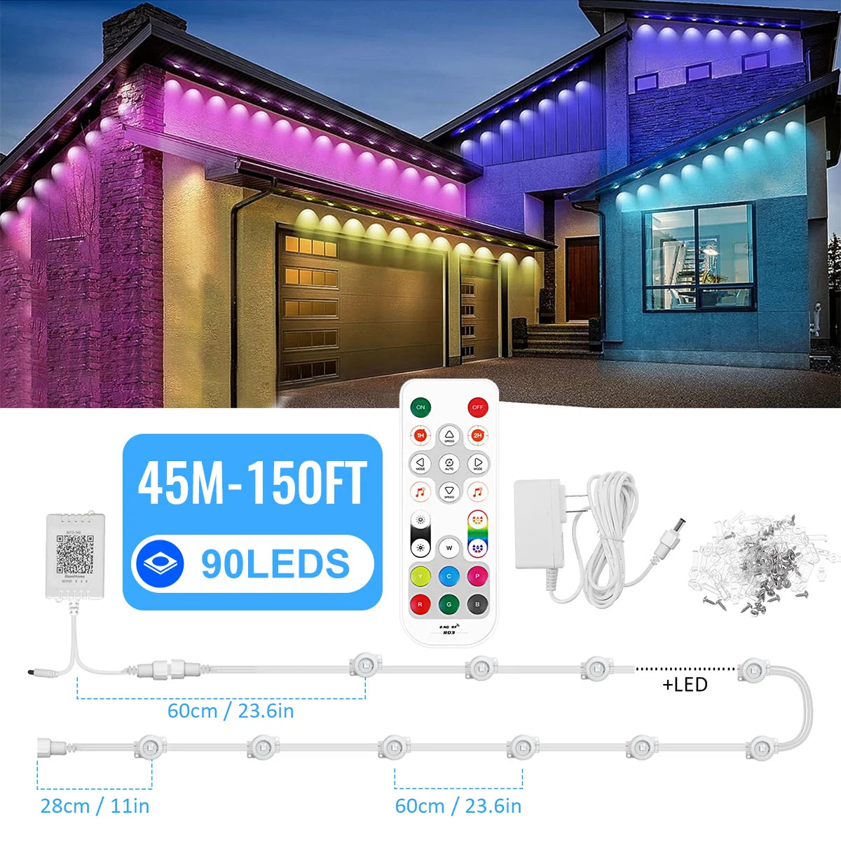 Smart RGB Outdoor Northern Lights 100ft