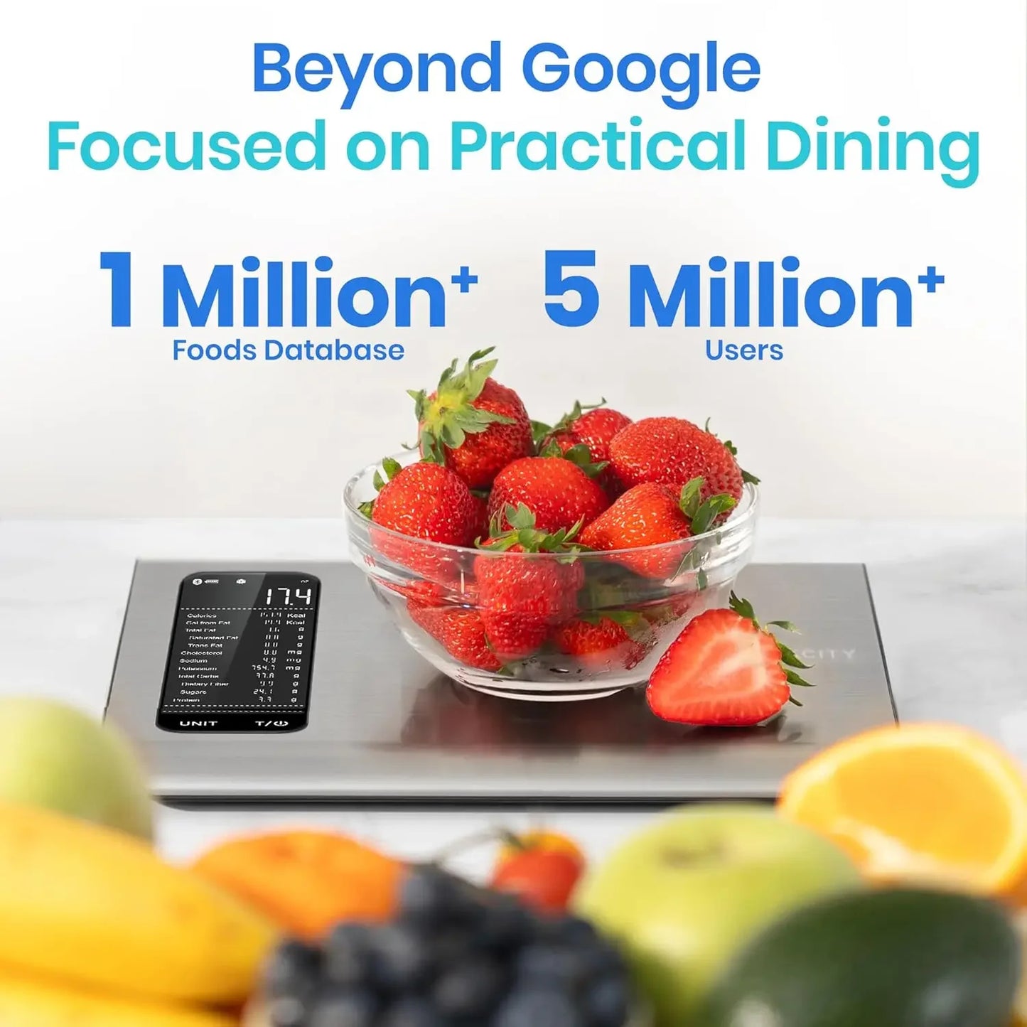Smart Nutrition Food Scale with App