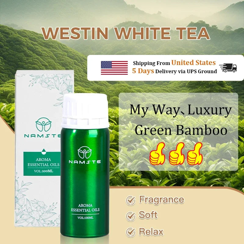 NAMSTE 100ML Essential Oil Refill for Electric Diffuser – Aromatherapy Air Freshener & Home Fragrance Oil