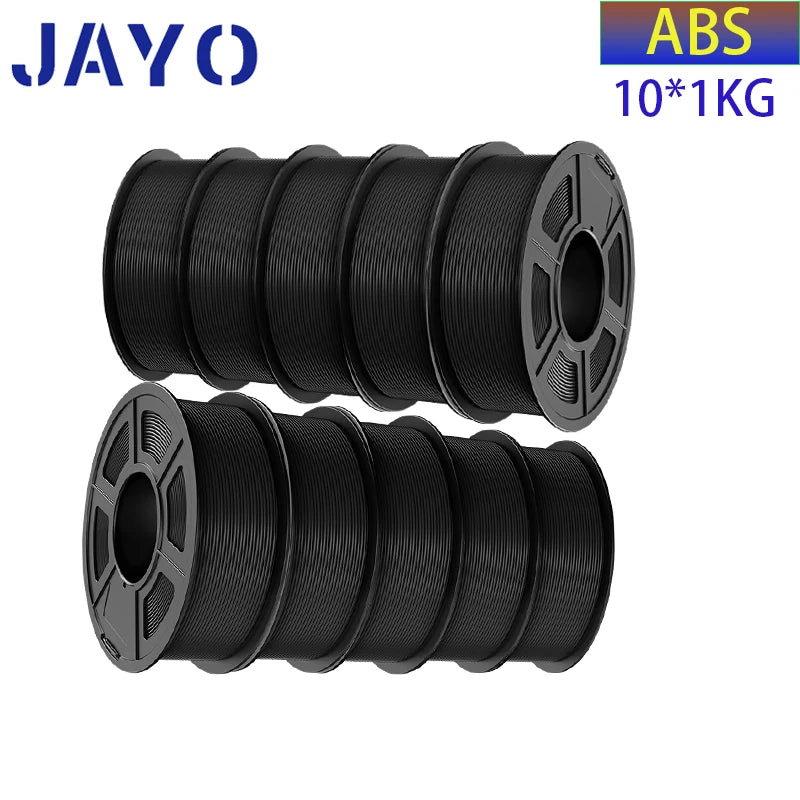 10 Rolls Black Smooth 3D Printer Filament