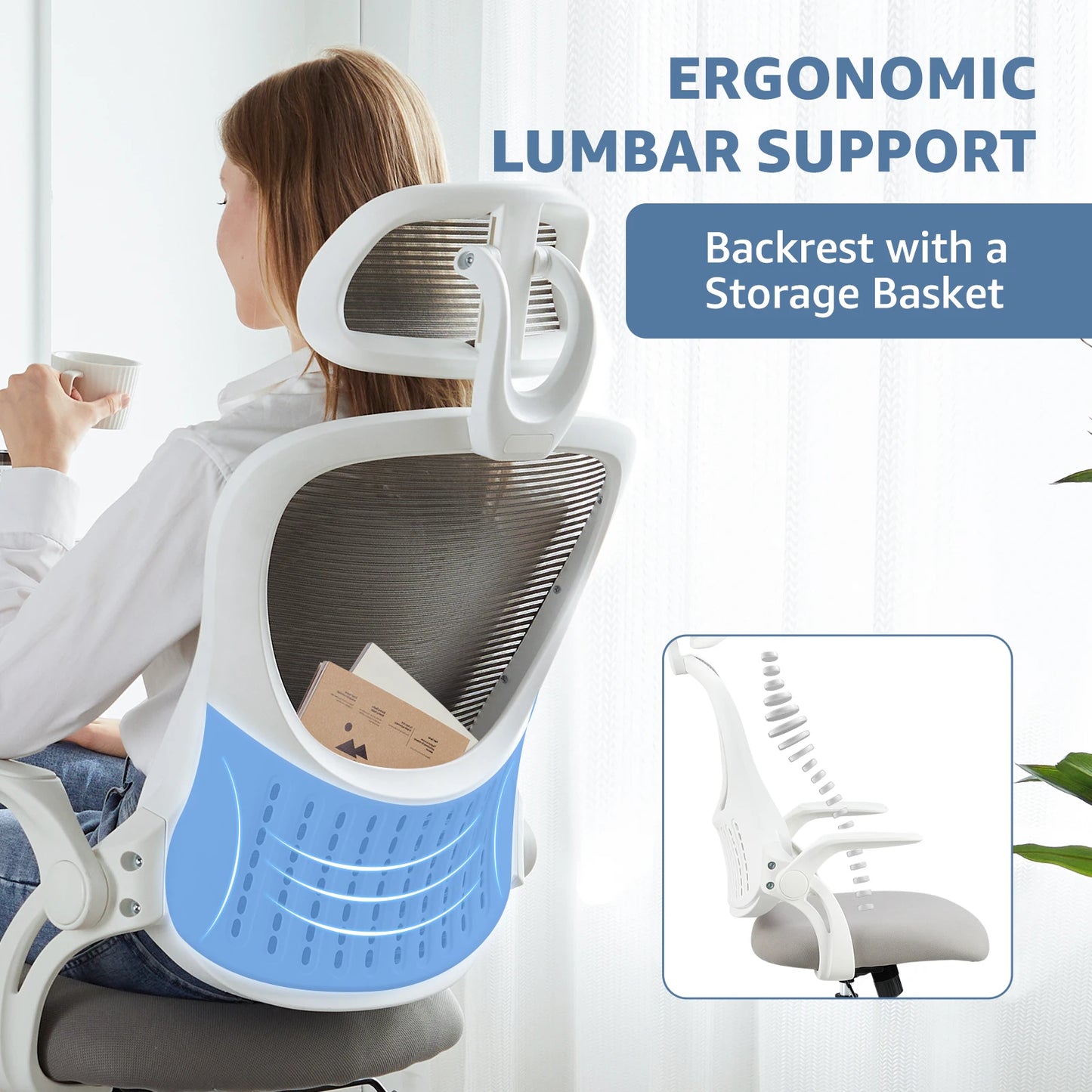 Ergonomic Mesh Office Chair with Lumbar Support