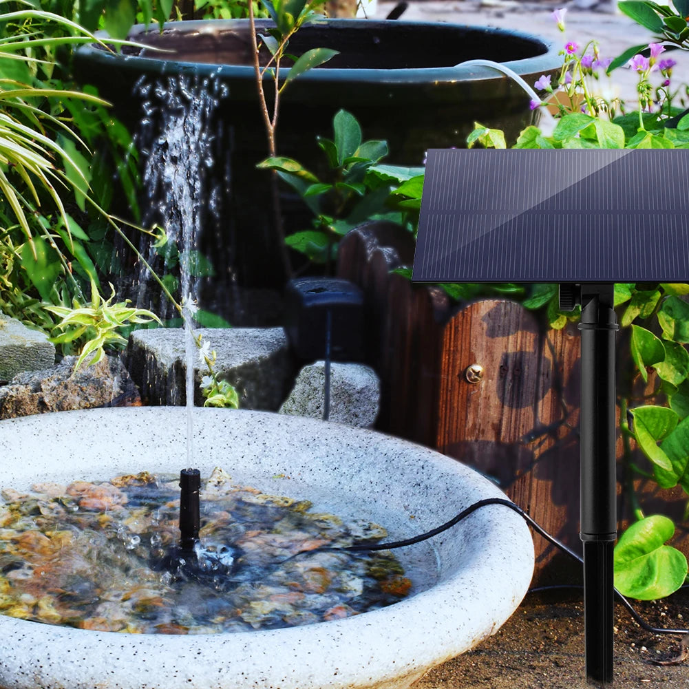 5W Solar Fountain Pump Garden Water Kit