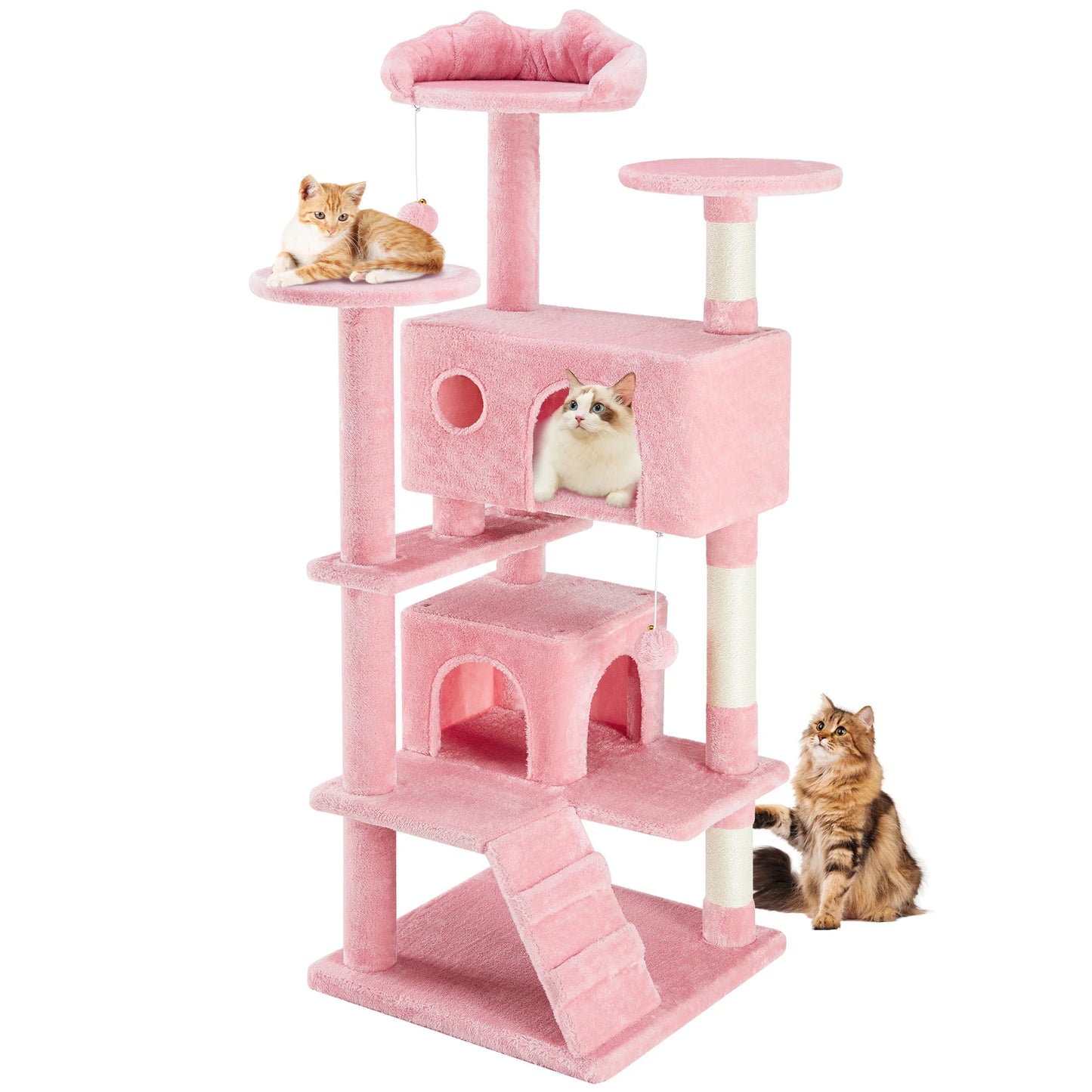 Multi-Level Cat Tree Tower with Scratcher