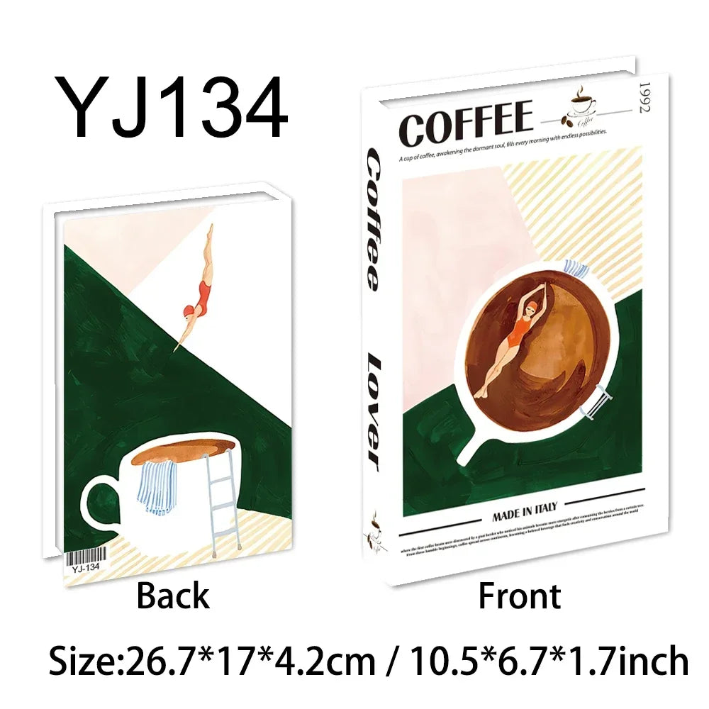 Luxury Nordic Fake Books Decorative Coffee Table Accents