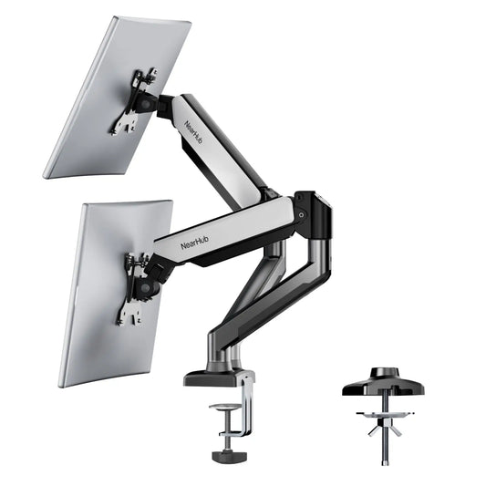 Dual Monitor Arm Mount Adjustable Desk Stand