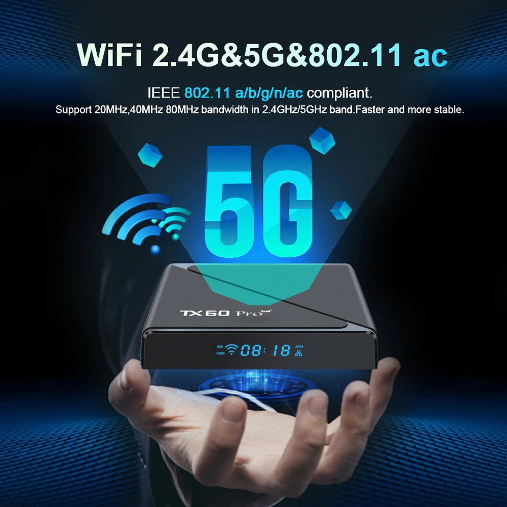 Android 16 Smart TV Box Dual WiFi