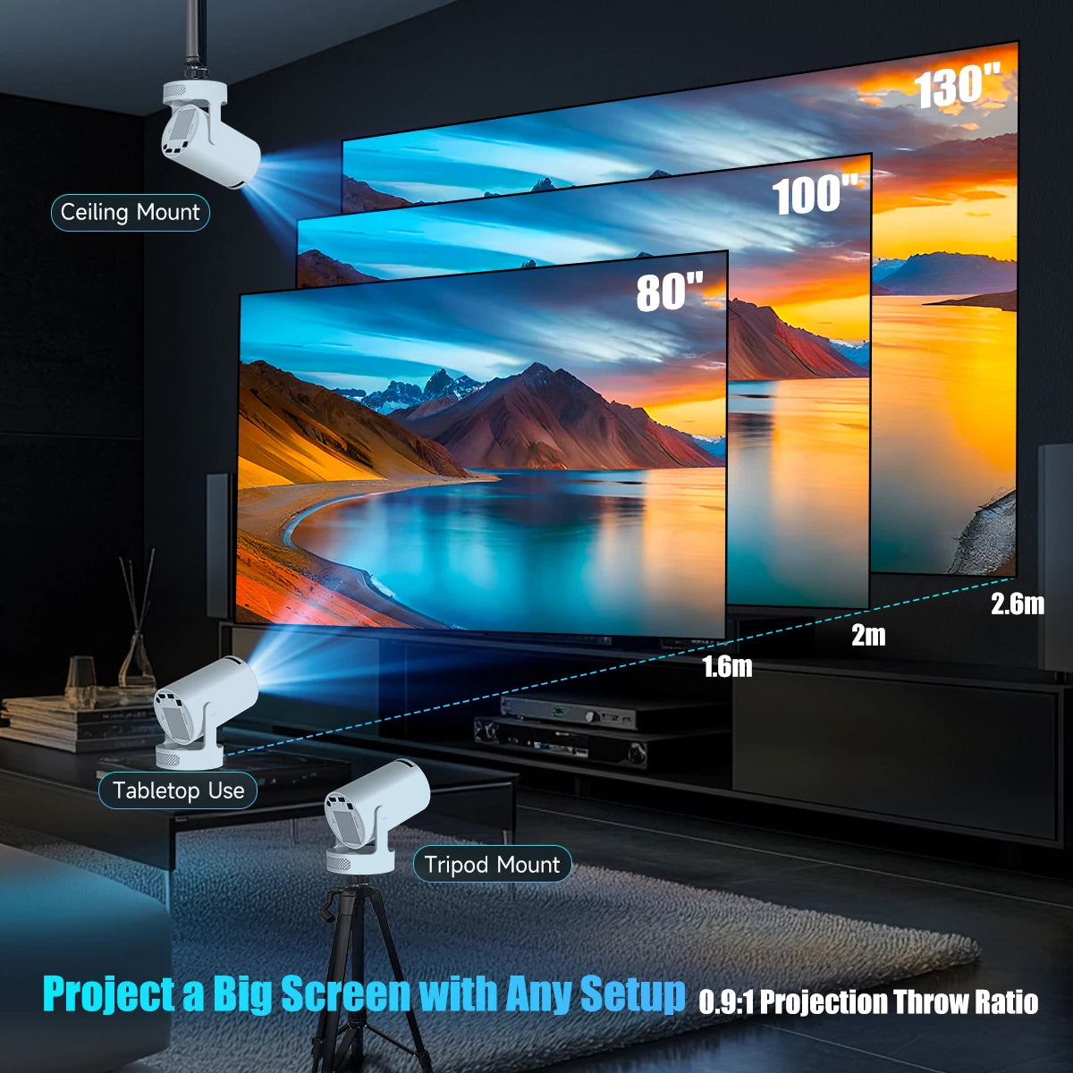 Magcubic HY300 Pro 4K Smart Home Projector
