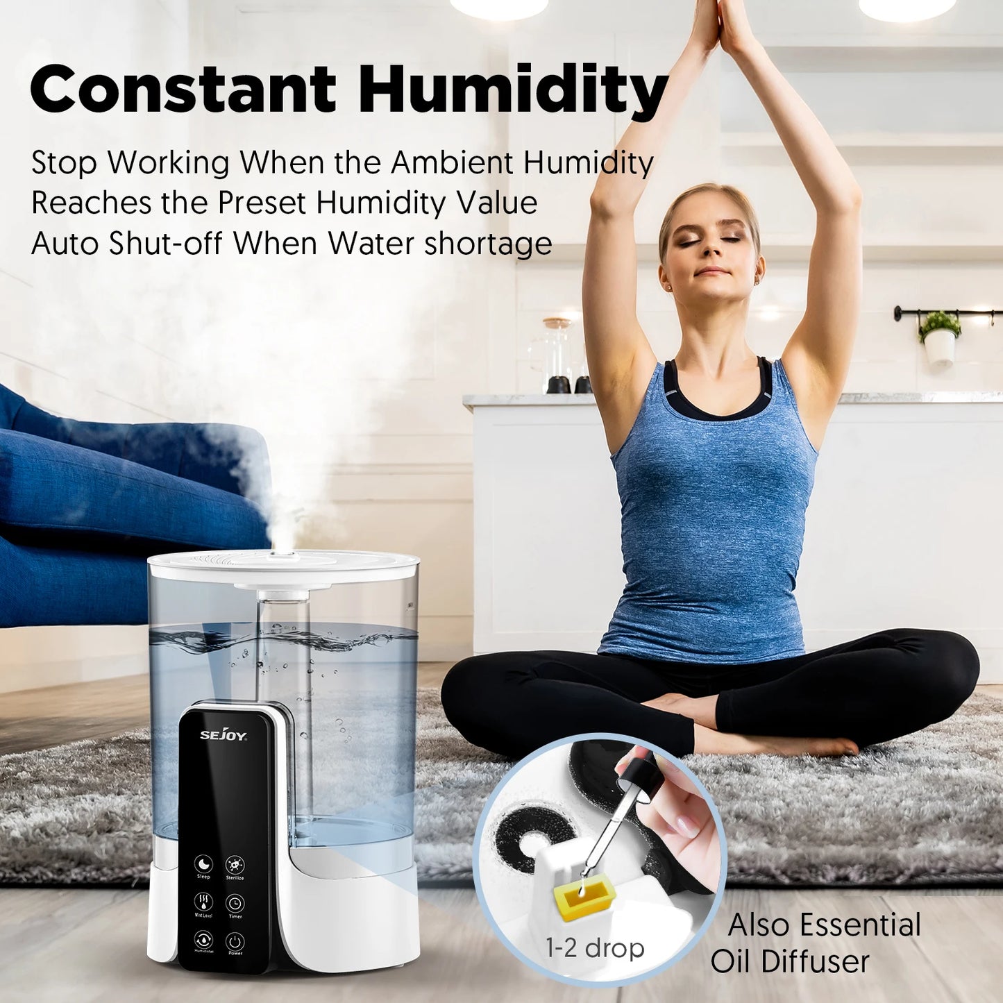 “6L LED Digital Display Air Humidifier”