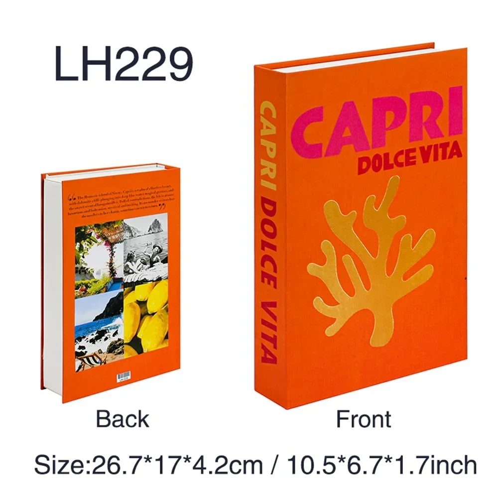 Luxury Nordic Fake Books Decorative Coffee Table Accents