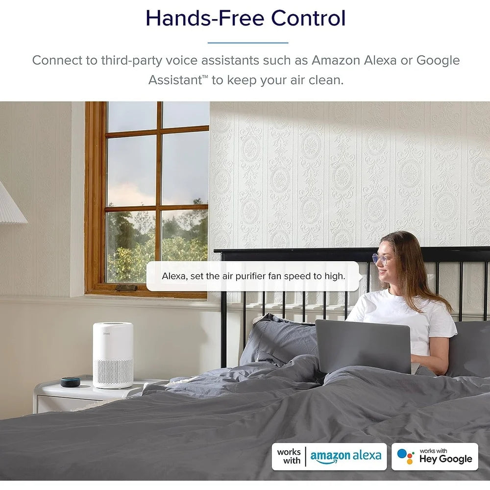 Smart Air Purifier with App Control Filtration