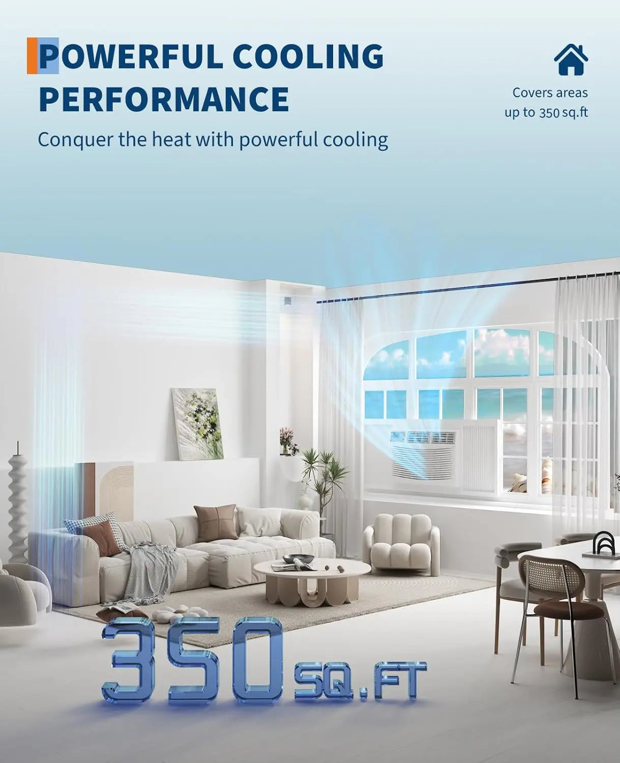 Smart 8000 BTU Window Air Conditioner