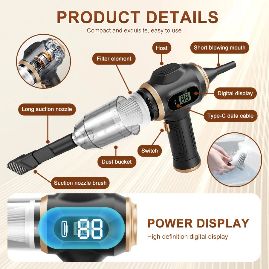 Cordless Handheld Vacuum Cleaner for Home