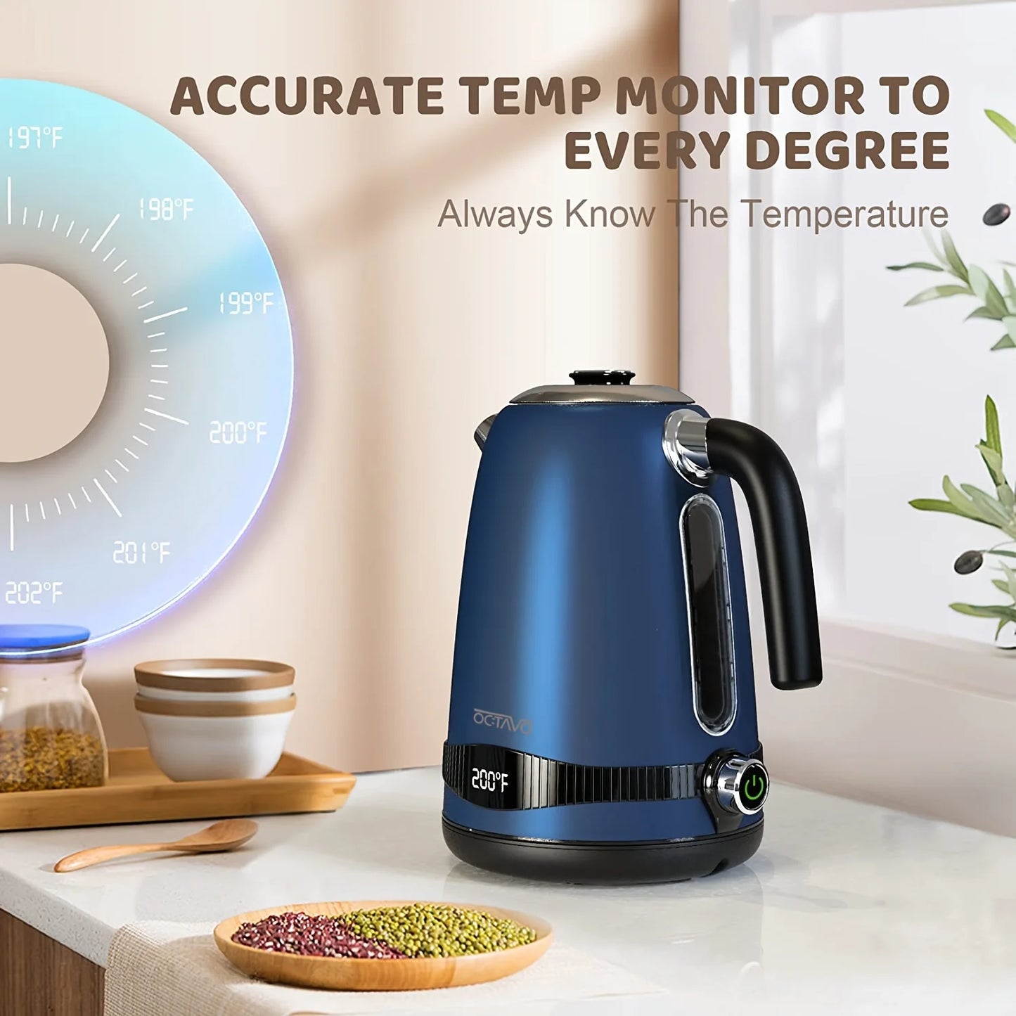 1.8QT Electric Kettle with Temperature Control
