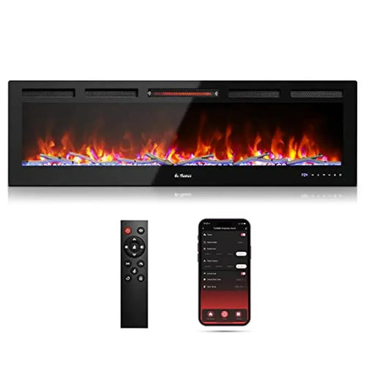 60-Inch Smart WiFi Electric Fireplace Heater