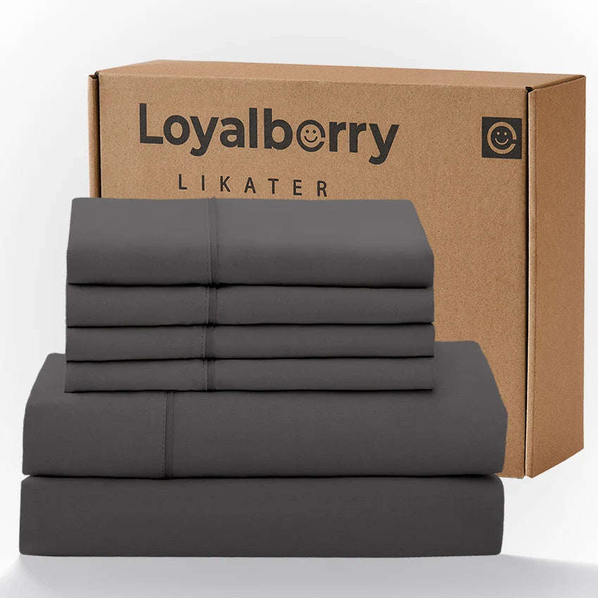 Queen Size 4-Piece Bedding Set – Ultra Soft Double-Brushed Microfiber Bed Sheets with Deep Pocket Fitted Sheet (Fits Mattresses Up to 18"), Easy Care Hotel Luxury Bedding