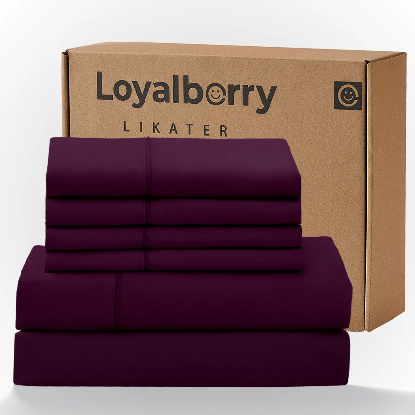 Queen Size 4-Piece Bedding Set – Ultra Soft Double-Brushed Microfiber Bed Sheets with Deep Pocket Fitted Sheet (Fits Mattresses Up to 18"), Easy Care Hotel Luxury Bedding