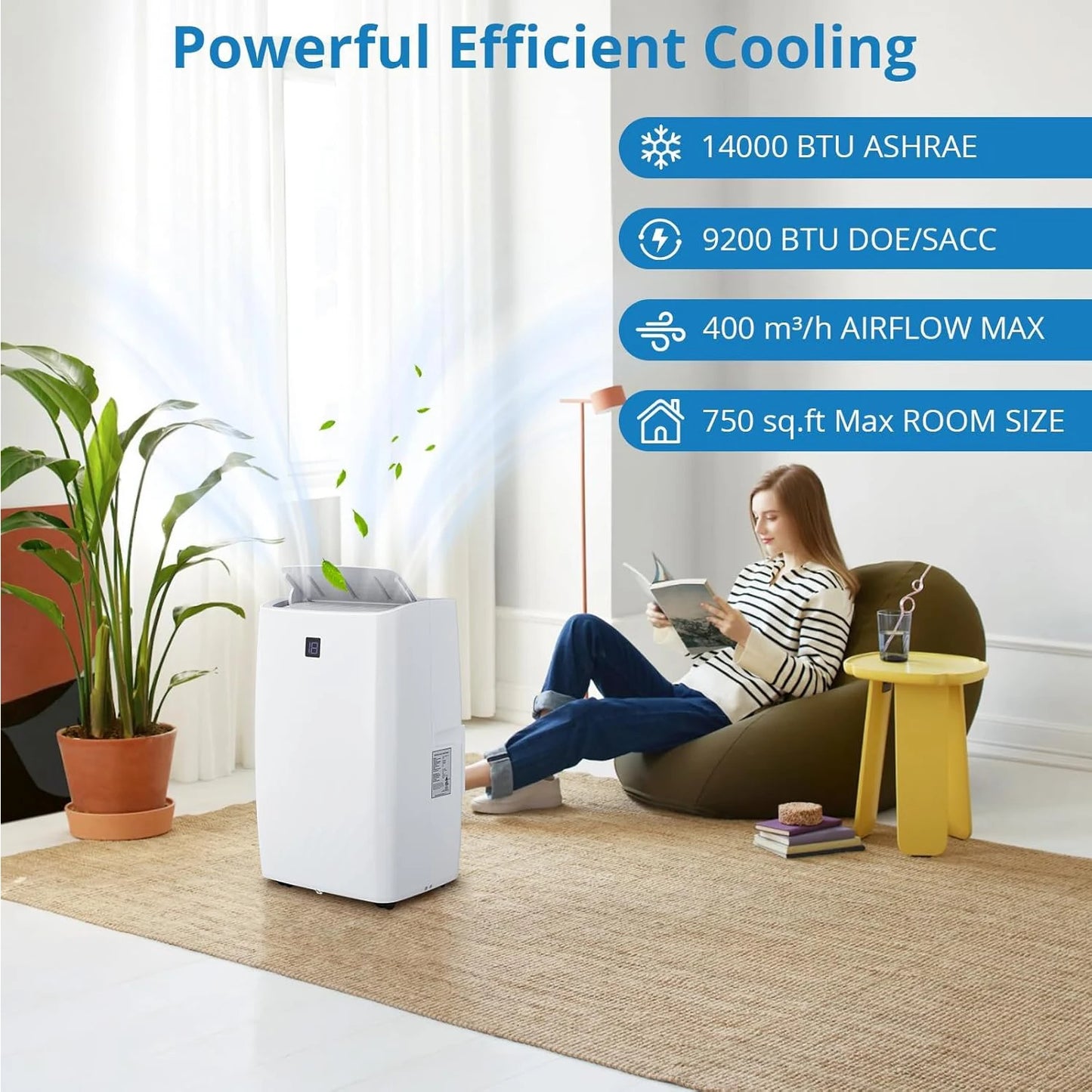 14,000 BTU Smart Portable Air Conditioner