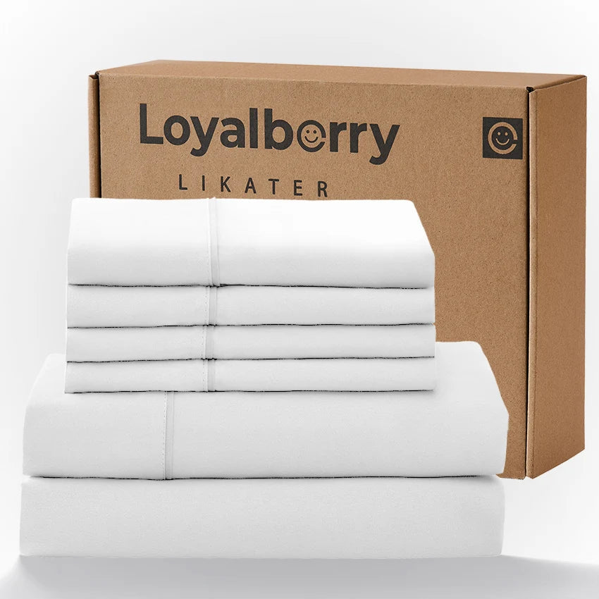 Queen Size 4-Piece Bedding Set – Ultra Soft Double-Brushed Microfiber Bed Sheets with Deep Pocket Fitted Sheet (Fits Mattresses Up to 18"), Easy Care Hotel Luxury Bedding
