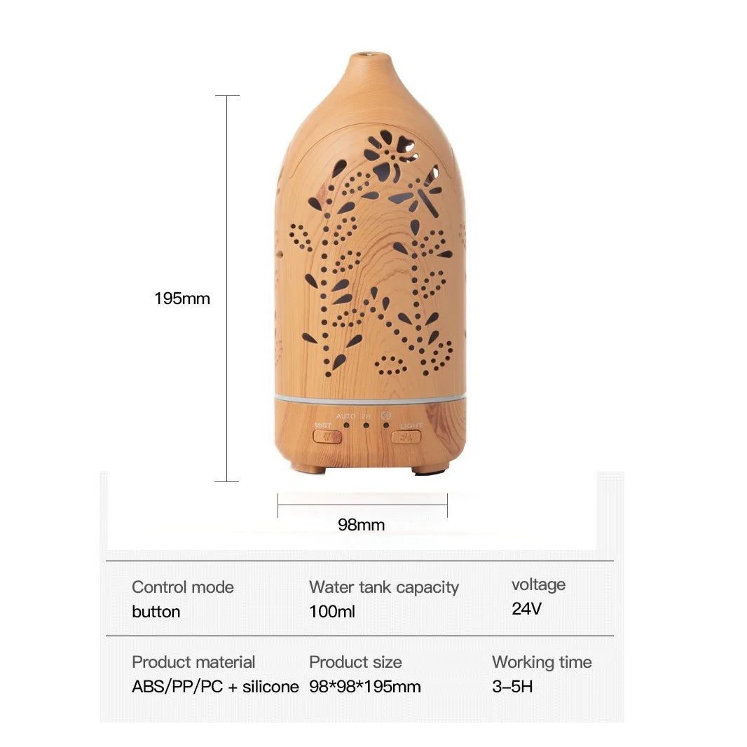 Ultrasonic Essential Oil Diffuser LED Aromatherapy
