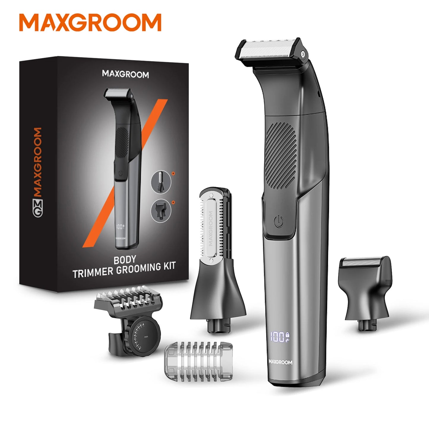 MAXGROOM 3-in-1 Waterproof Body Hair Trimmer