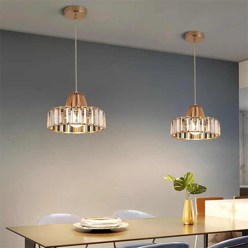 Elegant Crystal LED Chandelier Pendant Ceiling Light