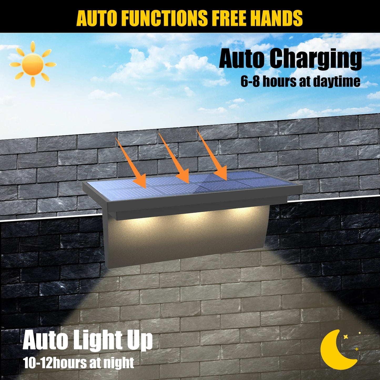 RGB Solar LED Step Lights Outdoor