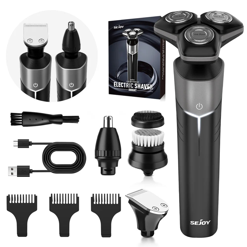 SEJOY 5-in-1 Electric Shaver and Trimmer