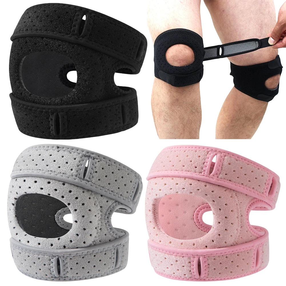 Adjustable Patella Knee Support Compression Sleeve Strap