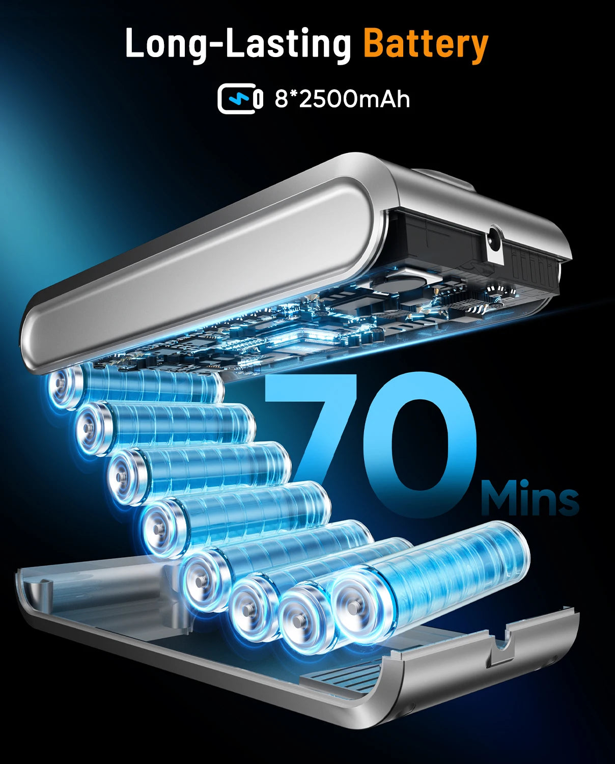 VAKERR X15 Pro Cordless Vacuum Cleaner – 65KPa Powerful Stick Vacuum with 650W Motor, 70-Min Runtime, Pet Hair Removal for Carpet & Hard Floors