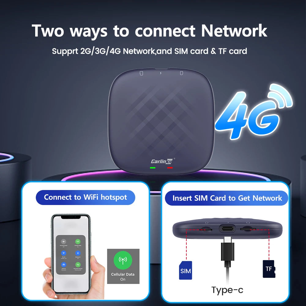 CarlinKit Wireless CarPlay Android Auto AI Box