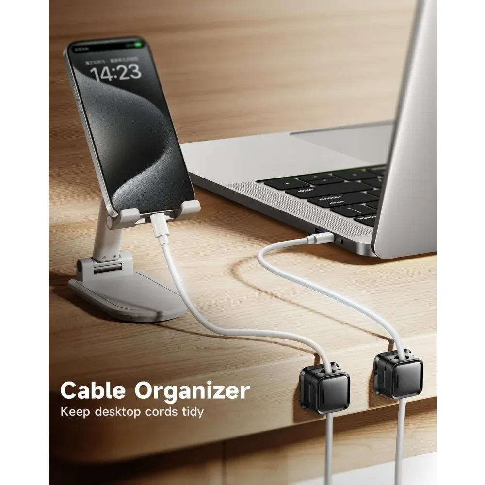Magnetic Desk Cable Management Clips 8-Pack