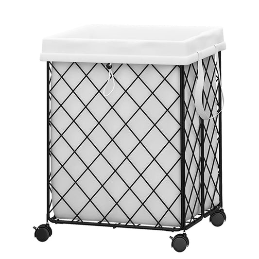 Rolling Laundry Basket Hamper with Wheels